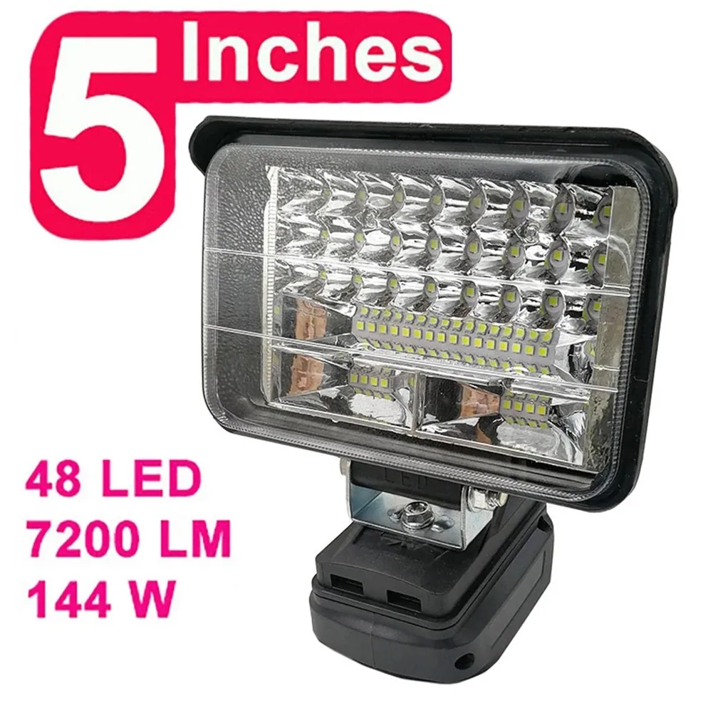 

18V Li-ion LED Work Light Workshop Flashlights Torch Camping For Makita Battery Outdoors Spotlight LED Working Light