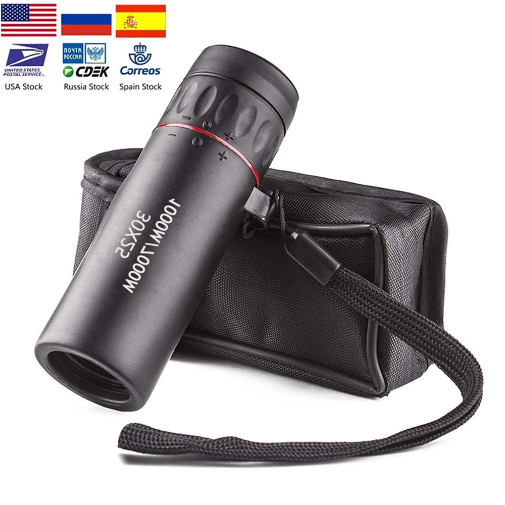 

High Definition Monocular Telescope 30X25 Waterproof Mini Portable Military Zoom 10X Scope For Travel Hunting binoculares