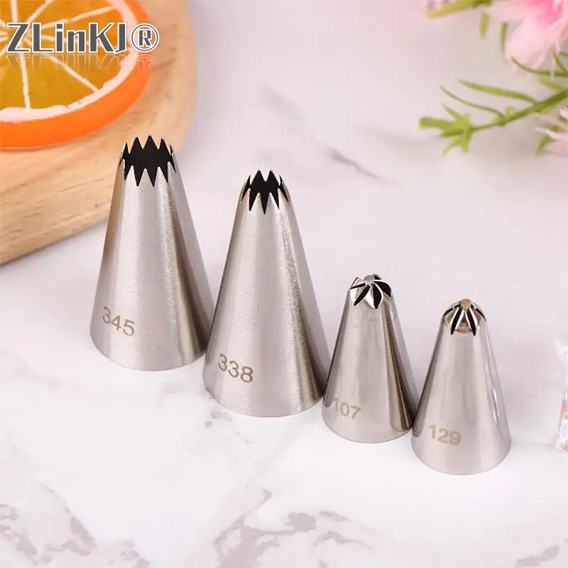 

1PC Rose Petal Icing Piping Nozzles Cake Decorating Tools Flower Shaped Cream Cupcake Pastry Cream Tips Baking Accessories