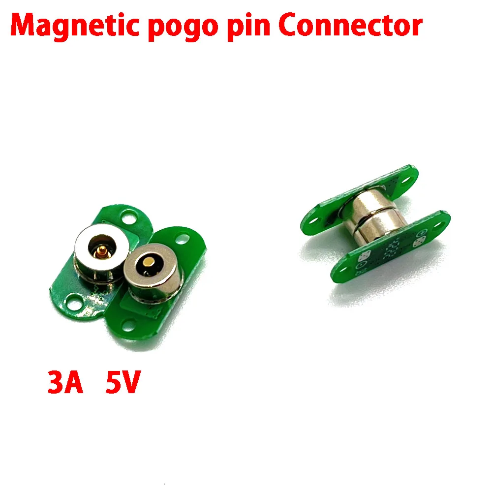 Купи 3A 5V Waterproof Magnetic Plug Socket Connector Magnet Charger Cable Plug Adapter With PCB Magnetic Pogo Pin Connector за 34 рублей в магазине AliExpress