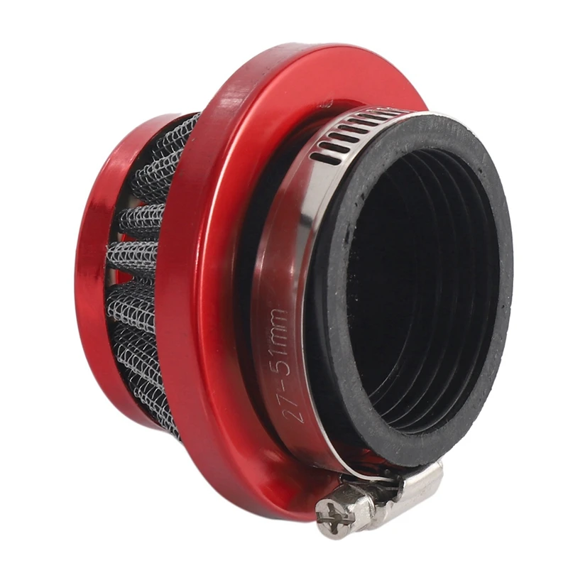 

2Pcs 44Mm Air Filter For 47Cc 49Cc 2 Stroke Mini Dirt Bike Atv Quad Aluminium Air Filter Set Red