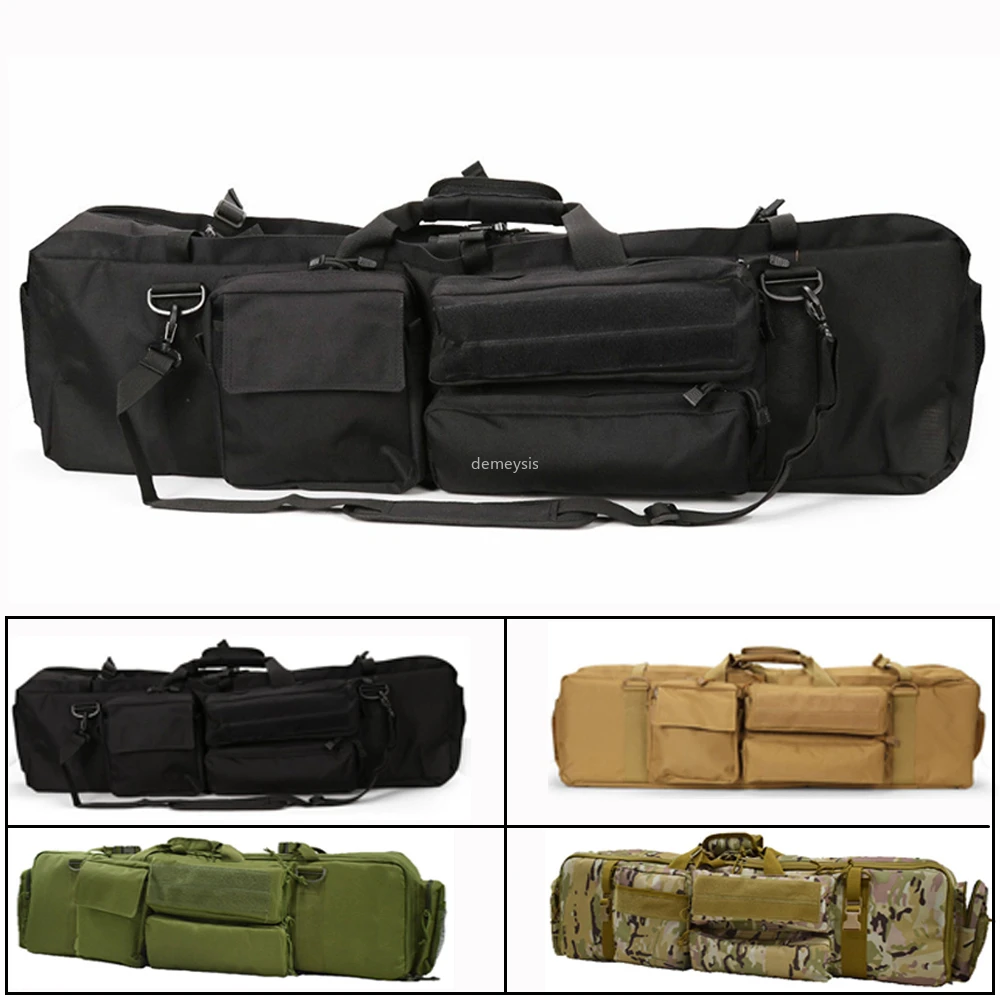 

95cm Tactical Rifle Gun Bag Long Pistol Firearm Transportation Case with Strap for M249 M4A1 M16 AR15
