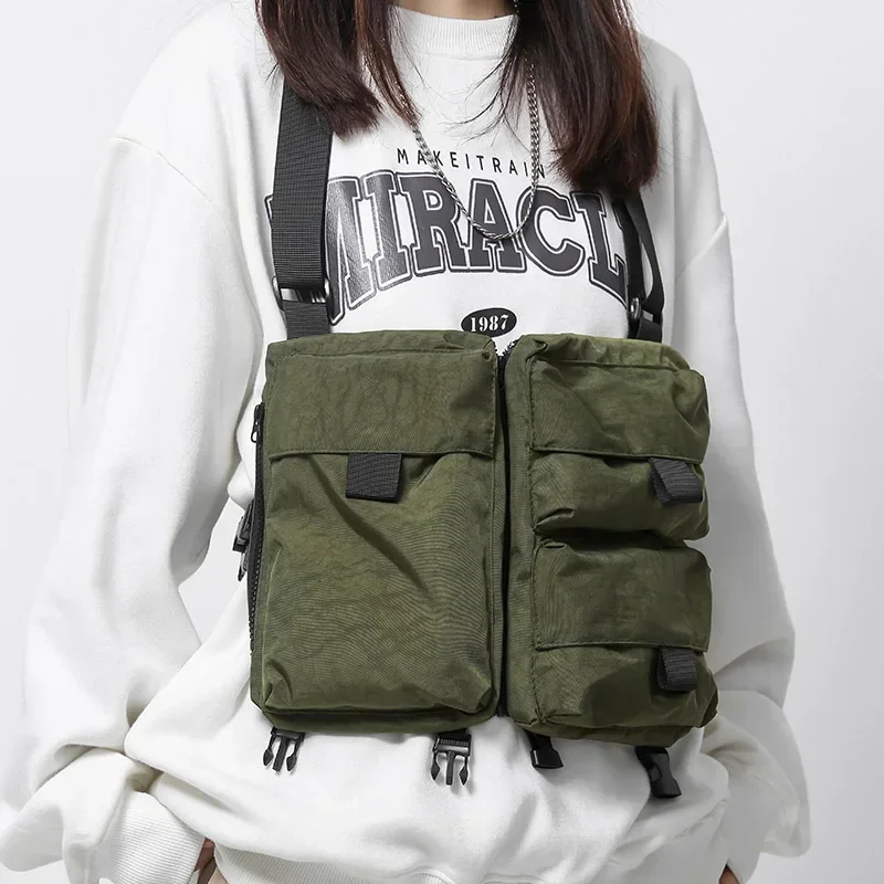 

Casual Tactics Hop Streetwear Pack Hip Chest Function Chest Bag Tactical Waist Rig Bag Bags Vest Bessenger Unisex Bullet