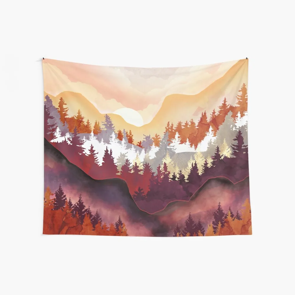 

Amber Forest Room Decor Fabric Hang On The Wall Wall Decor Dorm Room Essentials Tapestries