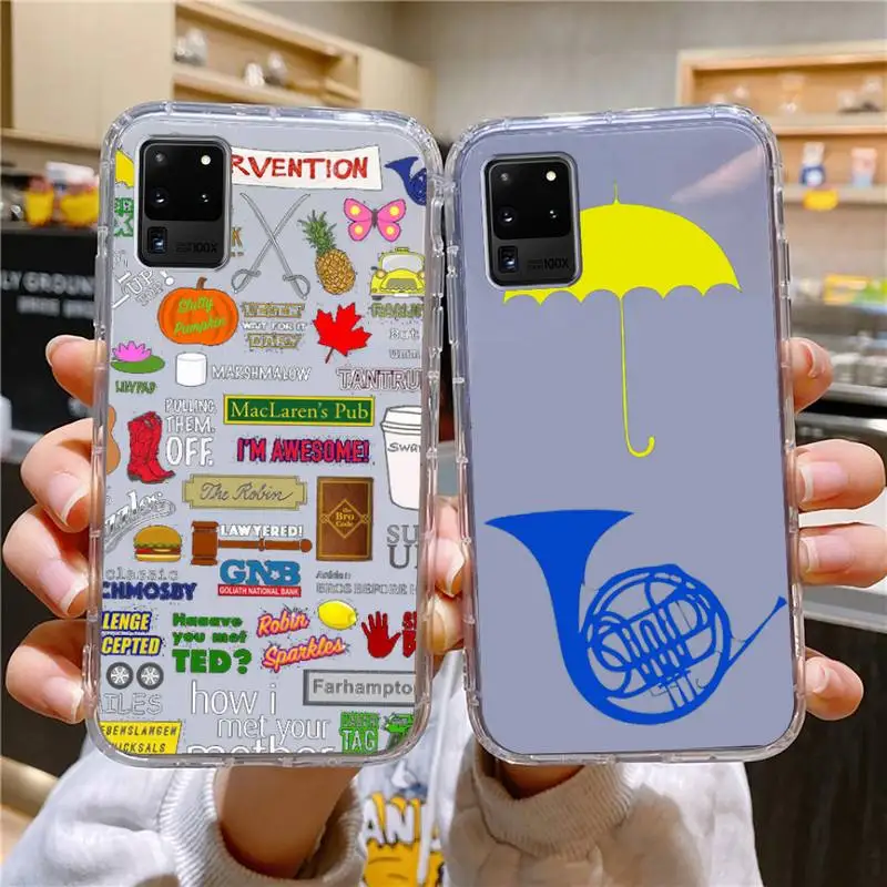 

America Sitcom How I Met Your Mother Phone Case For Samsung Galaxy S10 S10e A70 Edge S22 S23 Plus Ultra Note10 Transparent Cove