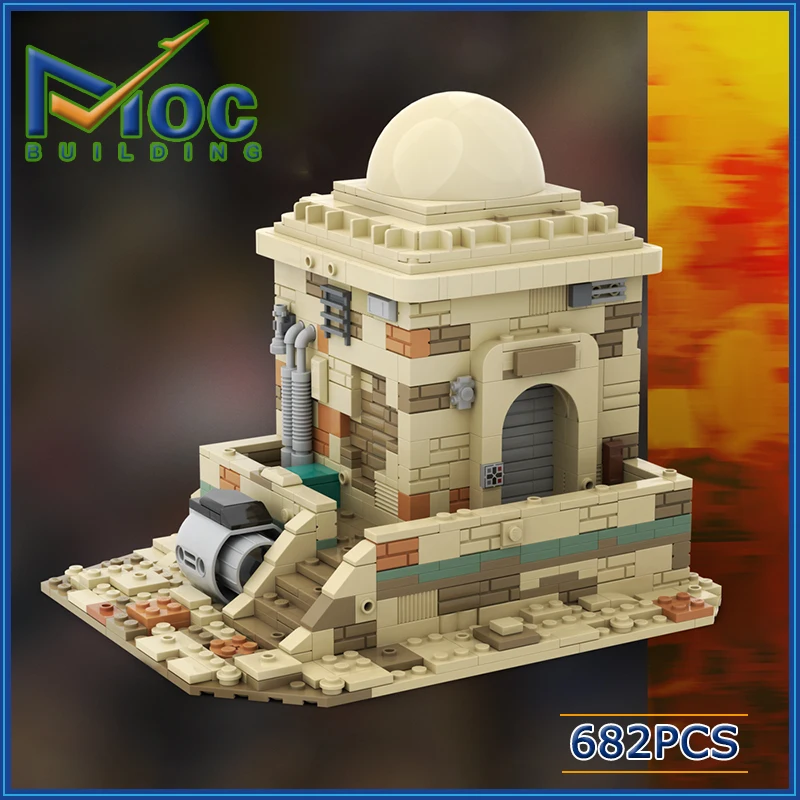 

MOC Building Block Star Movie SW House on Tatooine StarW Technology Bricks DIY Assembly Model Toy Holiday Gift