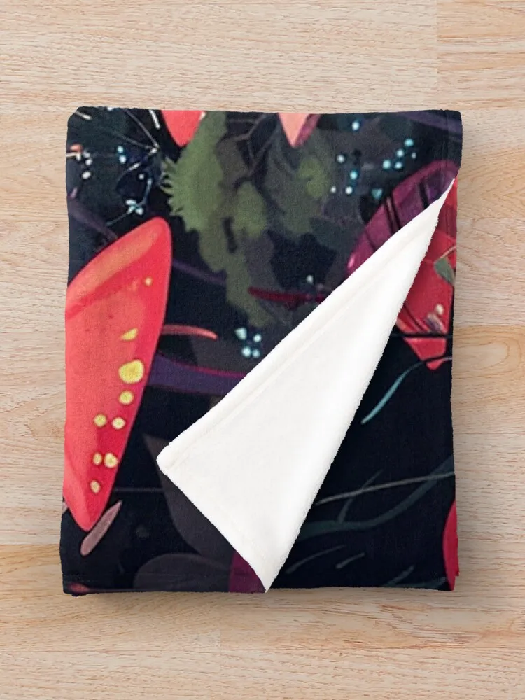 Волшебный грибной лес - Dark Fantasy Cottagecore от NoarusRainbowLand 2024 роскошное одеяло для