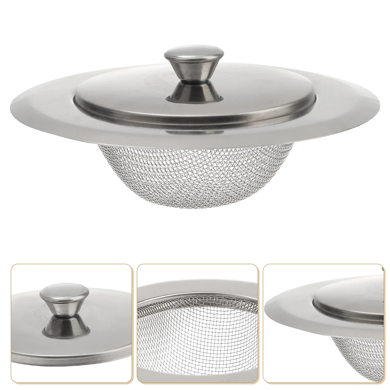 

Strainer Drain Sink Kitchen Stopper Catcher Basket Hair Cover Bathroom Filter Anti Bathtub Water Clogging Metal Waste Plugfood