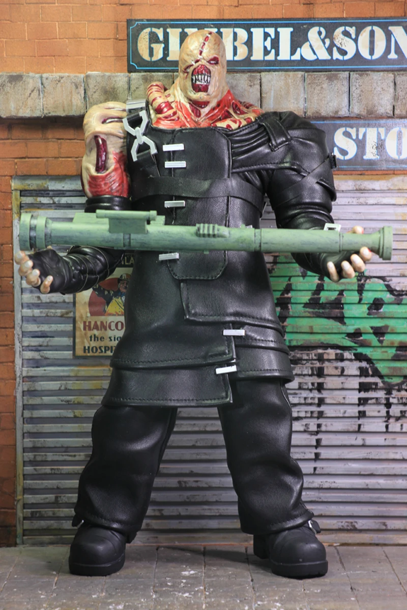 

Umbrella Evil Zombie Walking Dead Action Figure Hunk Tyrant NEMESIS 1/6 Scale Us Hot Movie Model H12 Horror Christmas Gift 14"