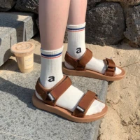 korean brown sandals women 2022 new platform sandals summer shoes women heels lightweight shoes platform sandals woman shoes