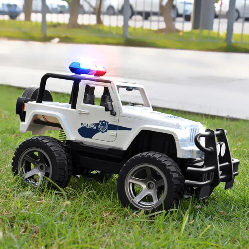 Double E E550 1:14 Big RC Police Car JEEP Truck Toy Radio Controlled Car 2.4 Electric machine Drift Buggy Toys for Children Boys enlarge