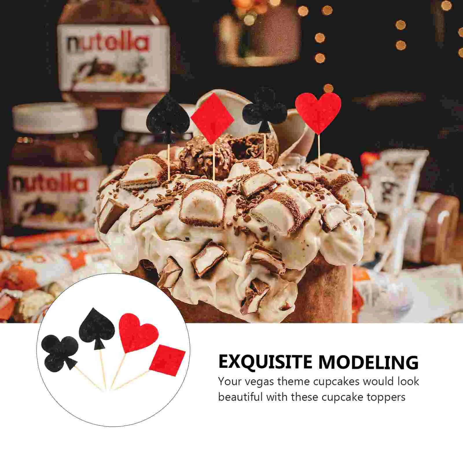 Торт вечеривечерние покер казино Топпер капкейк Вегас ночной выбор товары Декор