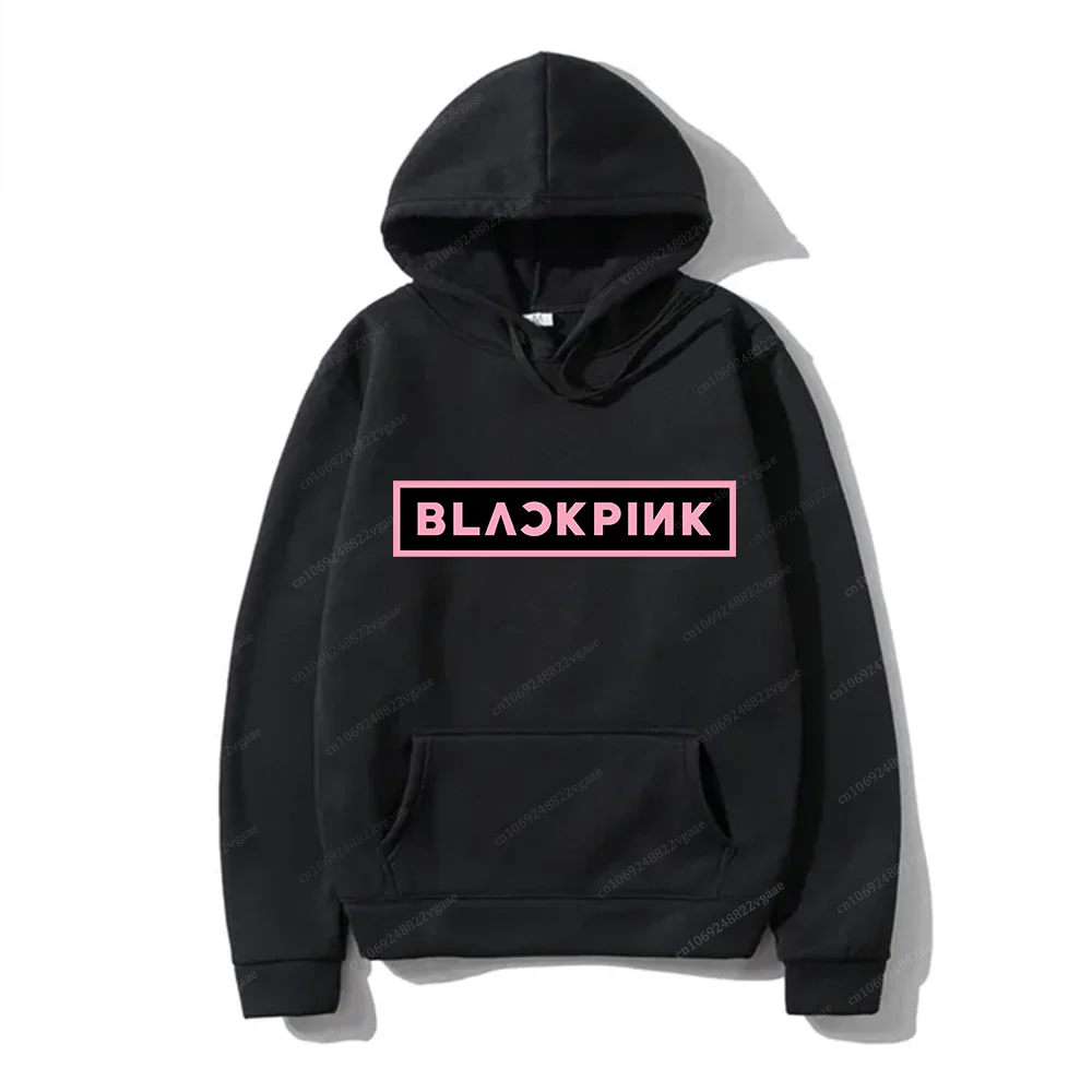 

2023 new Harajuku fashion black pink Korean style men and women can hoodie autumn and winter long-sleeved hoodie sweatshirt