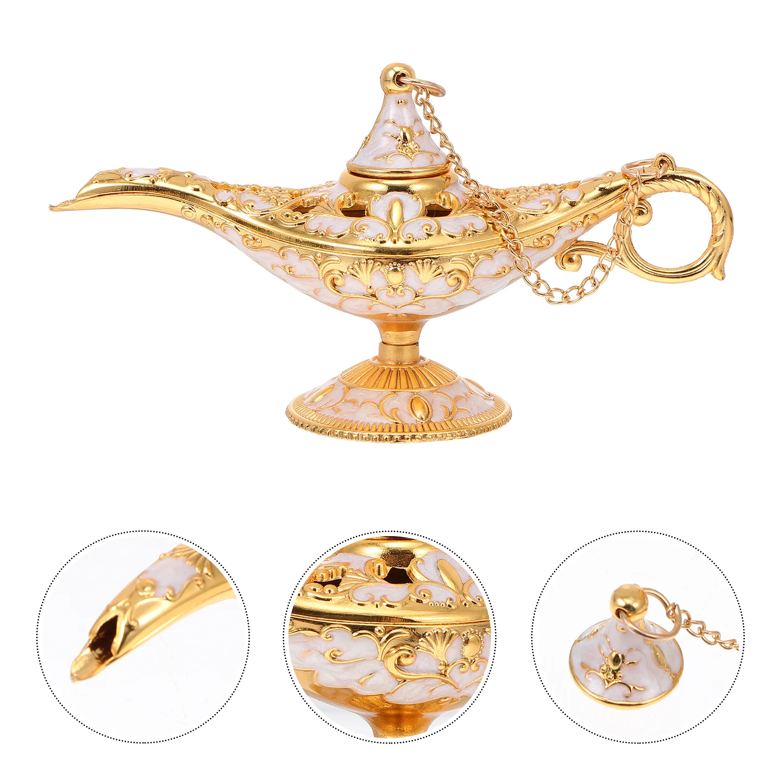 

Lamp Decorative Decorationartware Metal Tablelight Housewarming Arabian Costume Gift Figure Ornament Vintage Collectable Holder