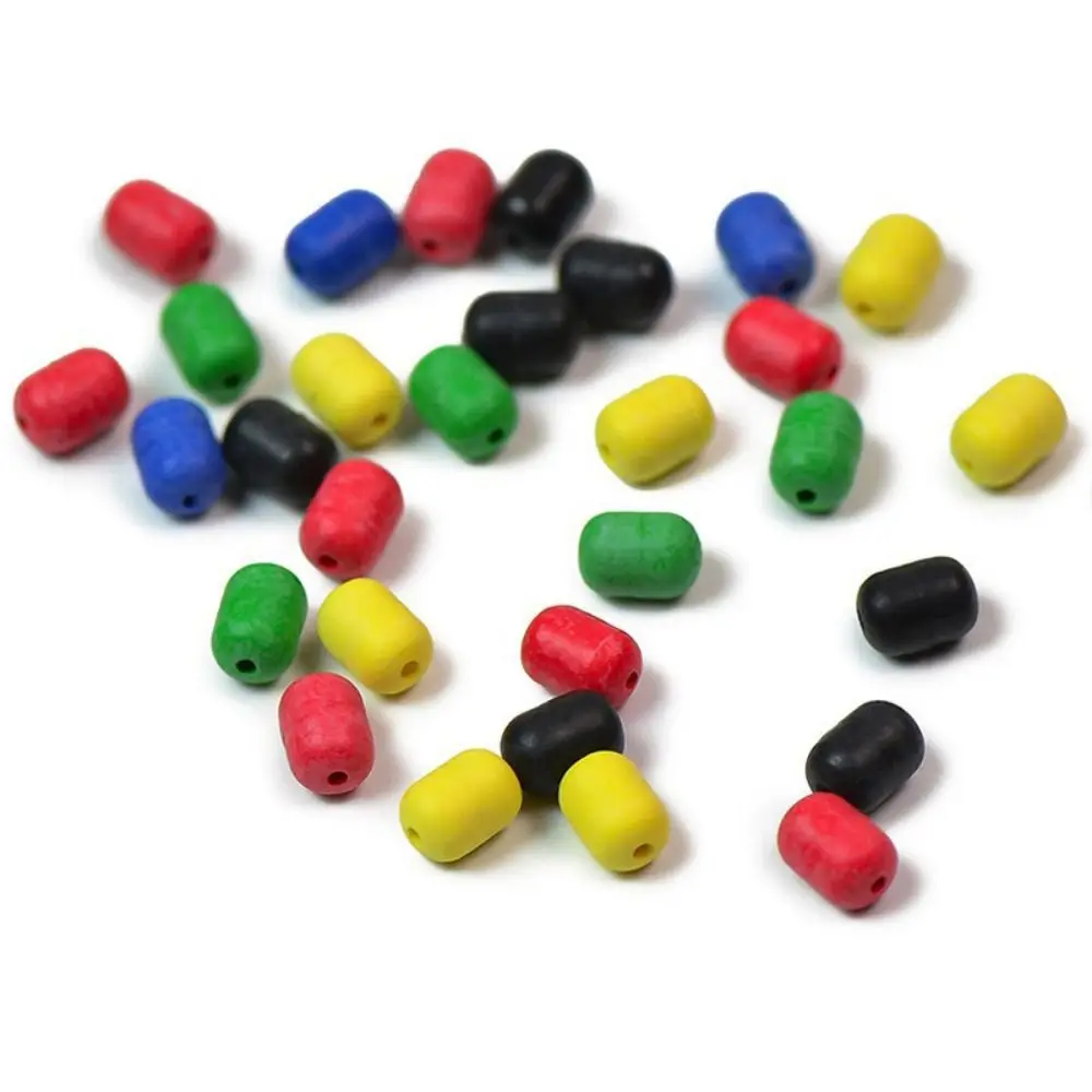 100PCS/Lot Anti-collision Color Bean Anti-tangle Rubber Soft Buffer Beads Software