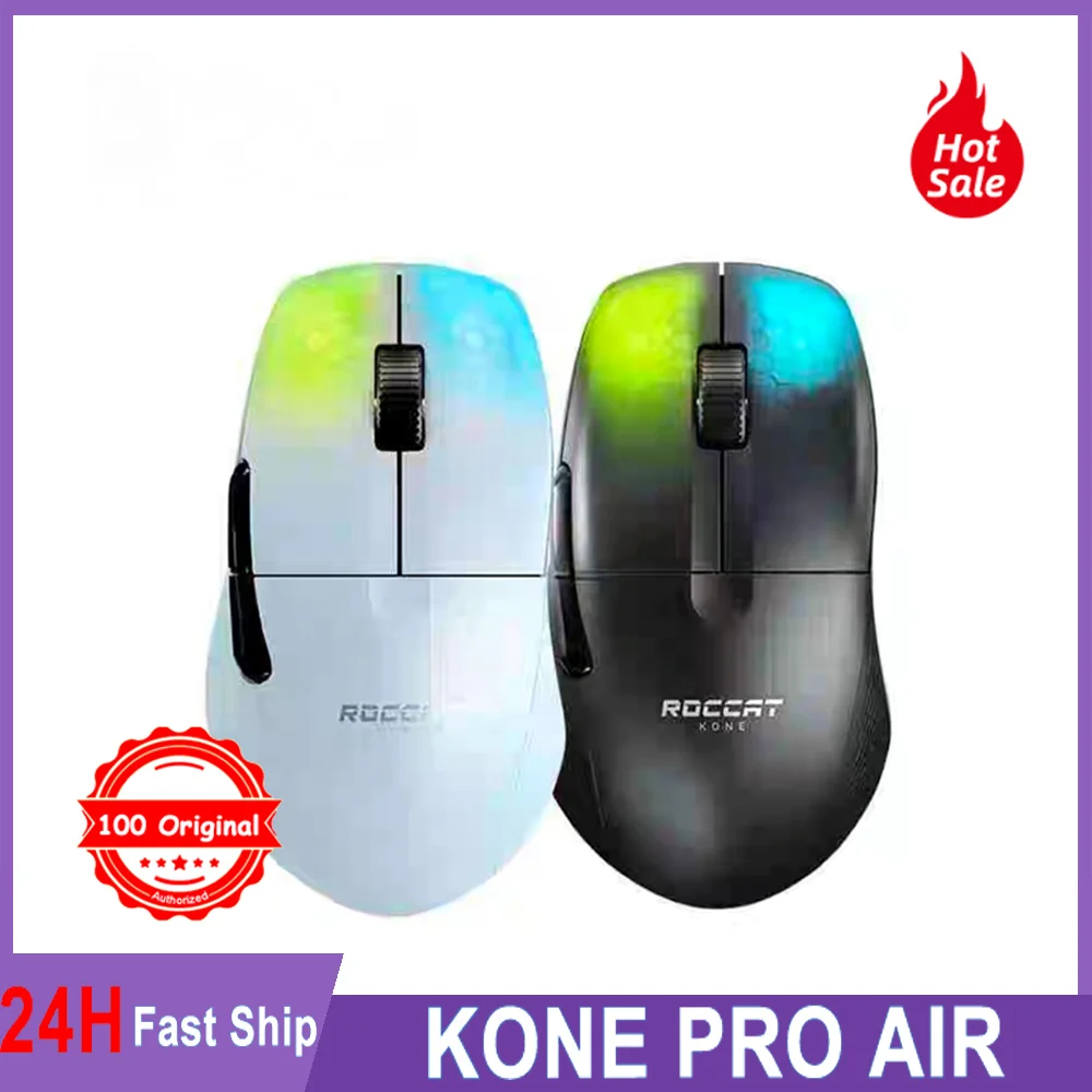

ROCCAT Kone Pro Air - high performance ergonomic wireless gaming mouse, black