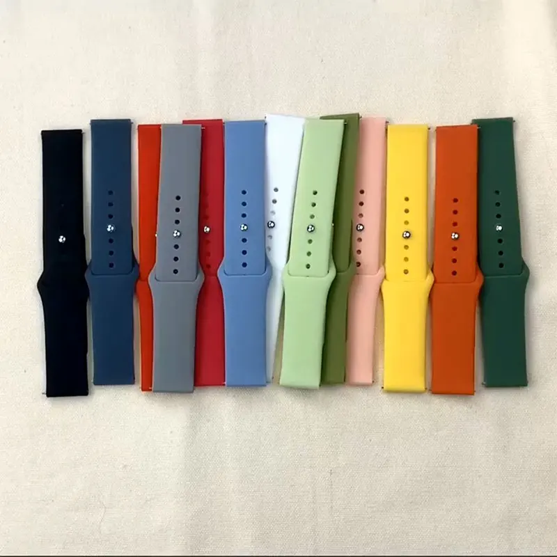 

20mm 22mm Silicone For Amazfit GTS 2 3 Strap 2e/2 Mini/GTR 42mm/47mm/GTR 3/3 Pro/2/2e Smart Watch Bracelet samsung watch 4 5 pro