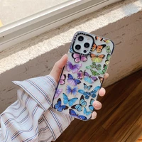fashion butterfly pattern phone cases for iphone 13 12 11 pro max xr xs max 8 x 7 se 2020 lady girl anti drop soft tpu cover