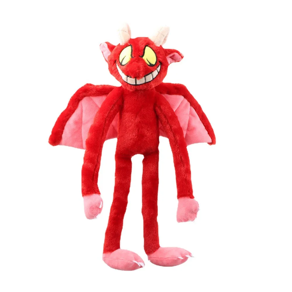43cmCuphead Secreto Angel Devil Plush Toy Game Figure Cuphead:the Delicious Last Course Plushie Doll Soft Stuffed Toys for Kids - купить по