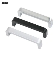 high quality u shaped zinc alloy handle cabinet handle square furniture hardware stainless steel cabinet wardrobe drawer handl
