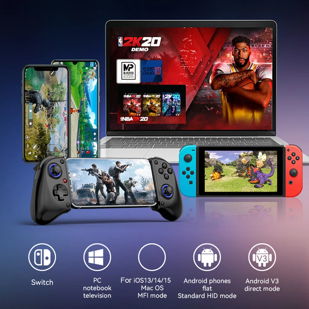 D11S охлаждающий игровой контроллер с поддержкой Turbo/двойной вибрации BT 5 2 геймпад