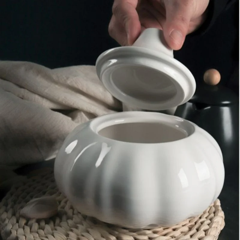 Скандинавская Креативная Керамическая Банка Для Хранения С Крышкой Чеснока