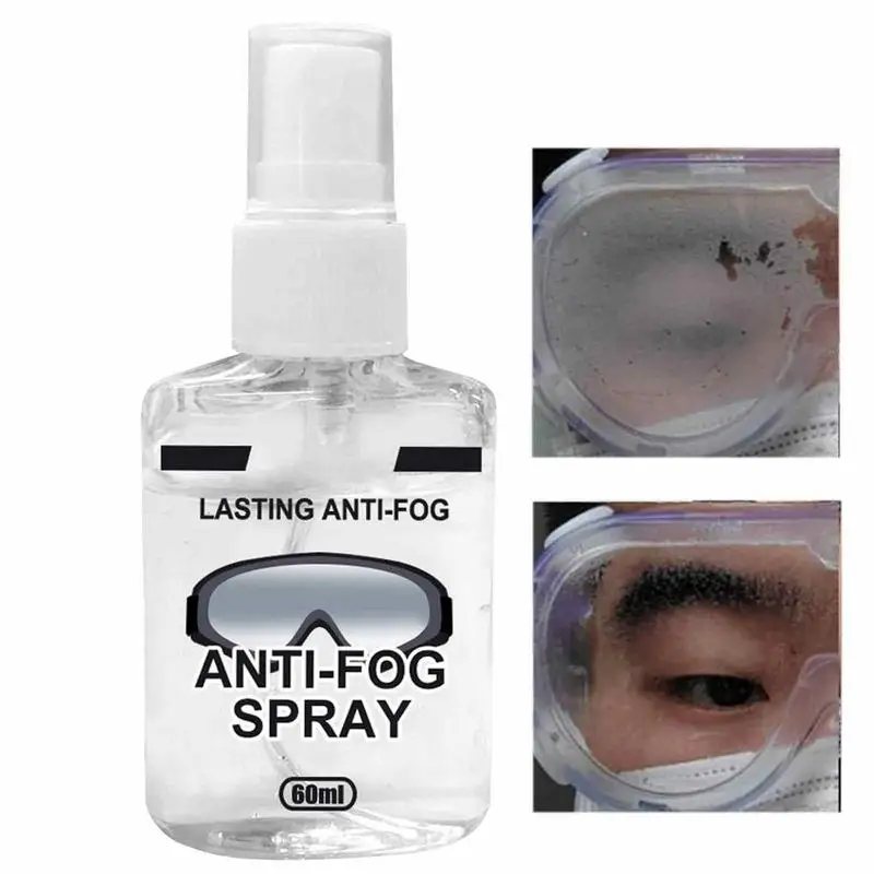 

60ml Long-lasting Diving Glasses Mist Defogger Spray Swimming Goggles Glasses Lens Anti-fogging Agent Cleaner