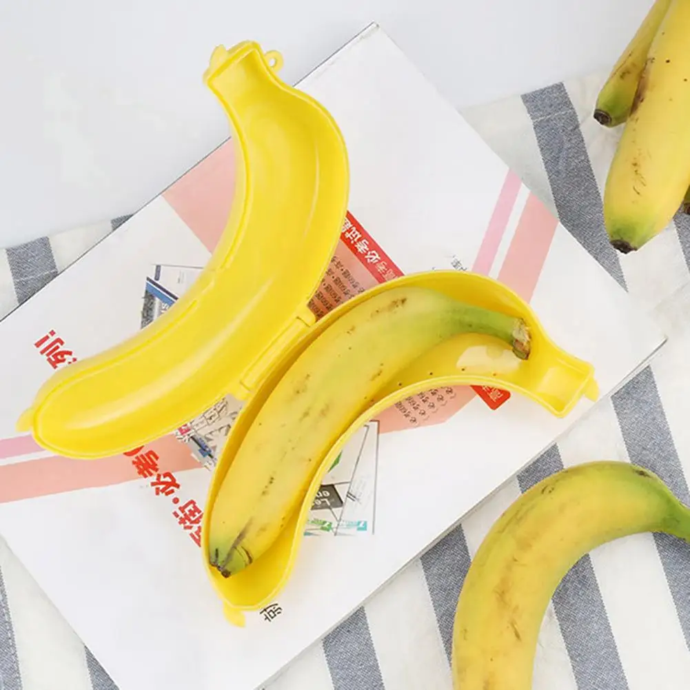 

Simple Banana Storage Case Plastic Saving Space Banana Keeper Flexible Multifunctional Banana Keeper Kitchen Supplies