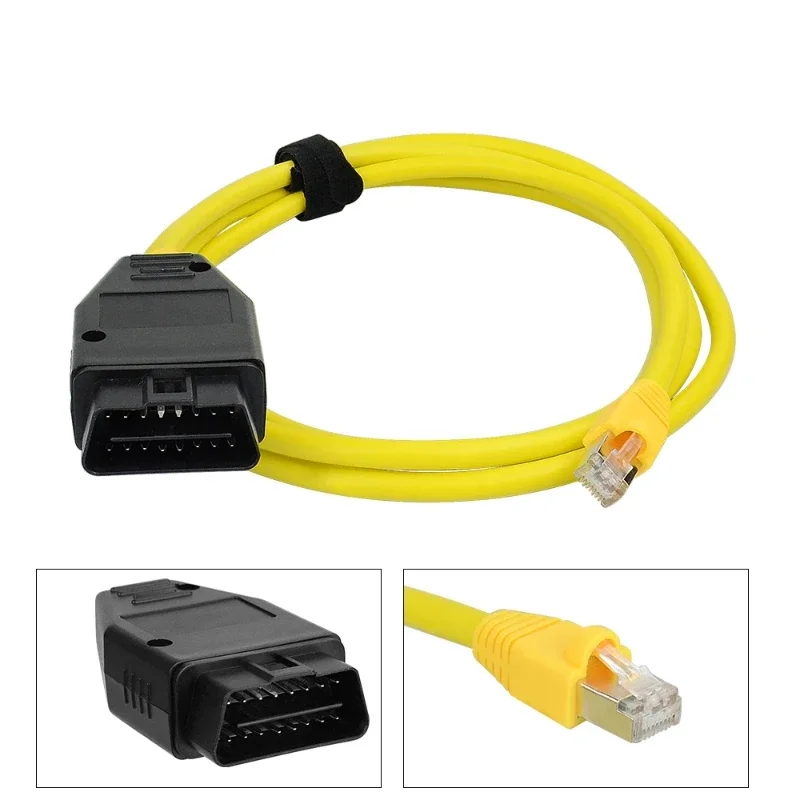 Фото НОВЫЙ ENET-кабель для BMW F-серии ICOM Кодирование Ethernet Скрытый инструмент для передачи данных OBD2 Высококачественные диагностические кабели Инструменты для сканирования для BMW №5