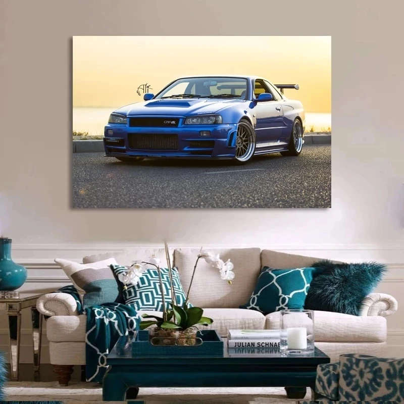 

Modular Hd Vehicles Nissan Skyline GTR Tuning Print Picture Home Decor Paintings Canvas Poster Wall Art For Living Room No Frame