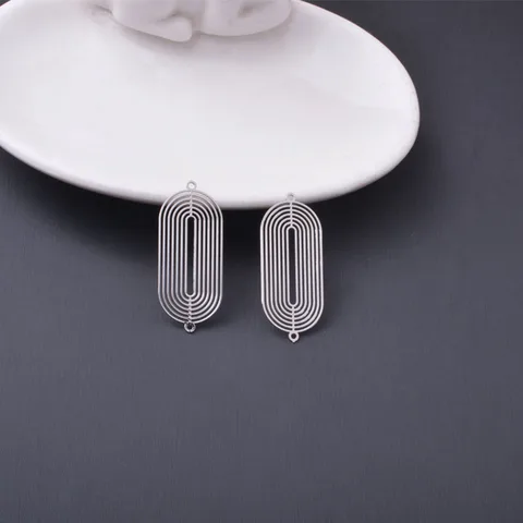 6 шт. латунные филигранные подвески-цветок