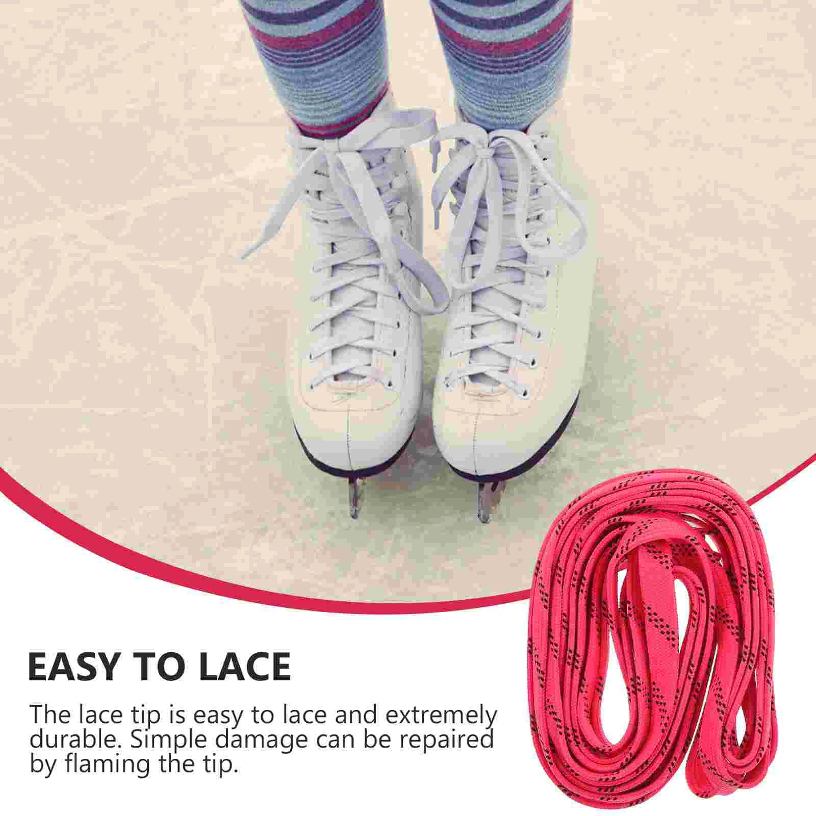 Laces Shoe Polyester Waxed Skateboard Shoelaces Roller Wide Shoes Skating Accessories