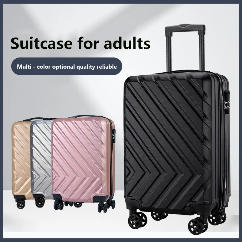 Solid Color Senior Travel Password Lock Trolley Case 20 Inches Male And Female Universal Wear Universal Wheel Boarding Case