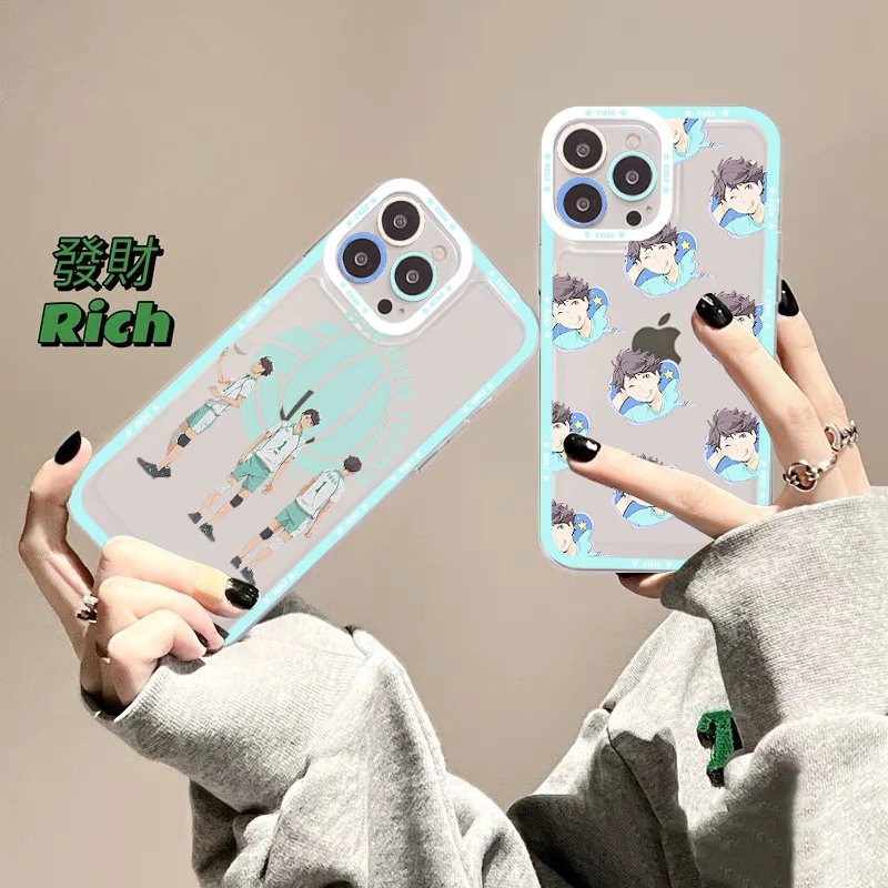 

Anime Haikyuu Oikawa Phone Case For IPhone 11 12 13 14 Mini Pro Max XR X XS TPU Clear Case For 8 7 6 Plus SE 2020