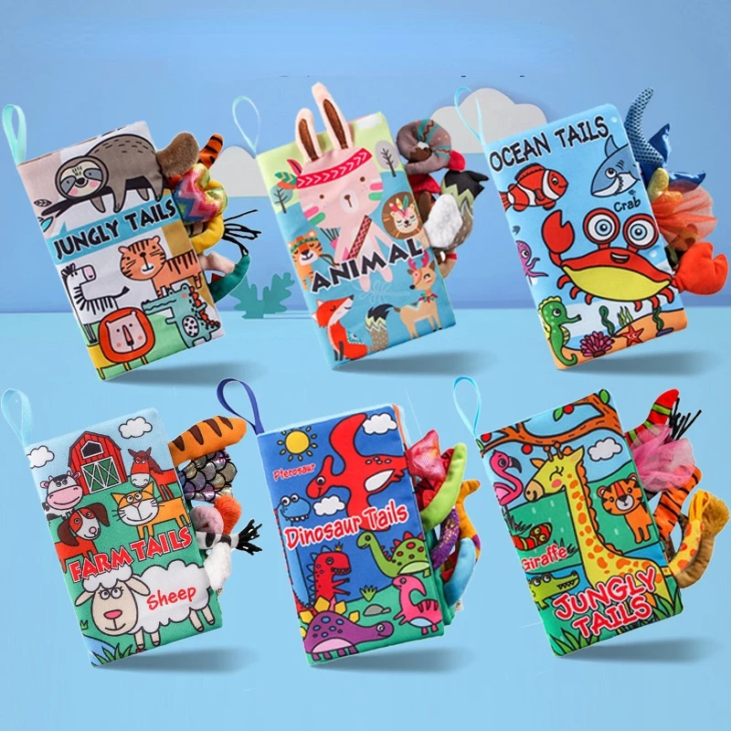 Книжка детская развивающая из мягкой ткани на возраст 3 + месяцев |