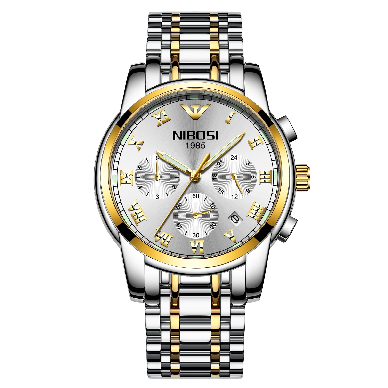 

NIBOSI Car Wheel Watches Stainless Steel Dropshipping 3