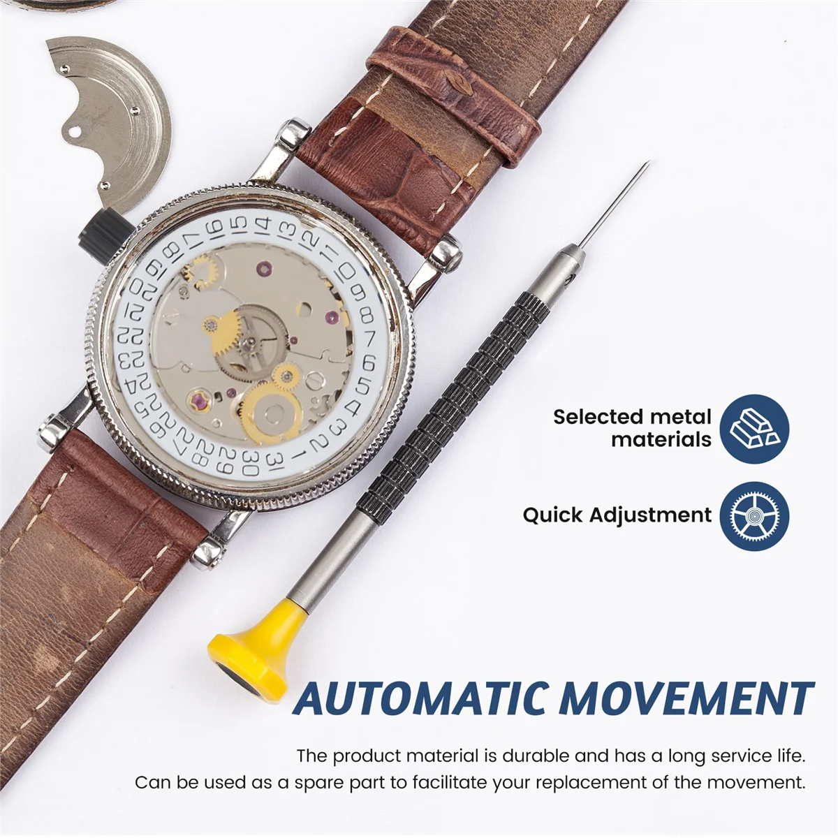 Для ETA 2824-2 SELLITA SW200 белый механический часовой механизм 3H