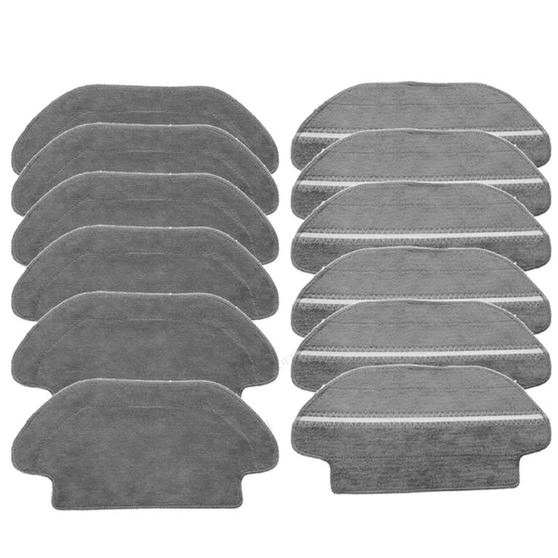 

HOT!12Pcs Wet-Dry Mop Cloth Pad Compatible With For Xiaomi Mijia STYJ02YM Viomi V2 PRO Robot Vacuum Cleaner Parts