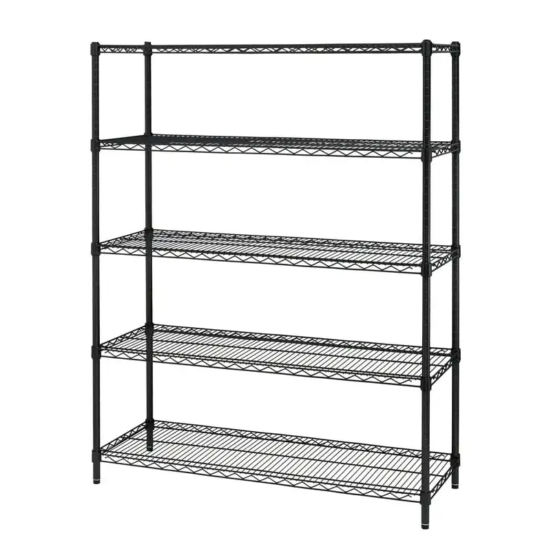 

Duty 5 Tier Wire Shelf, Black, 3000 lb Capacity