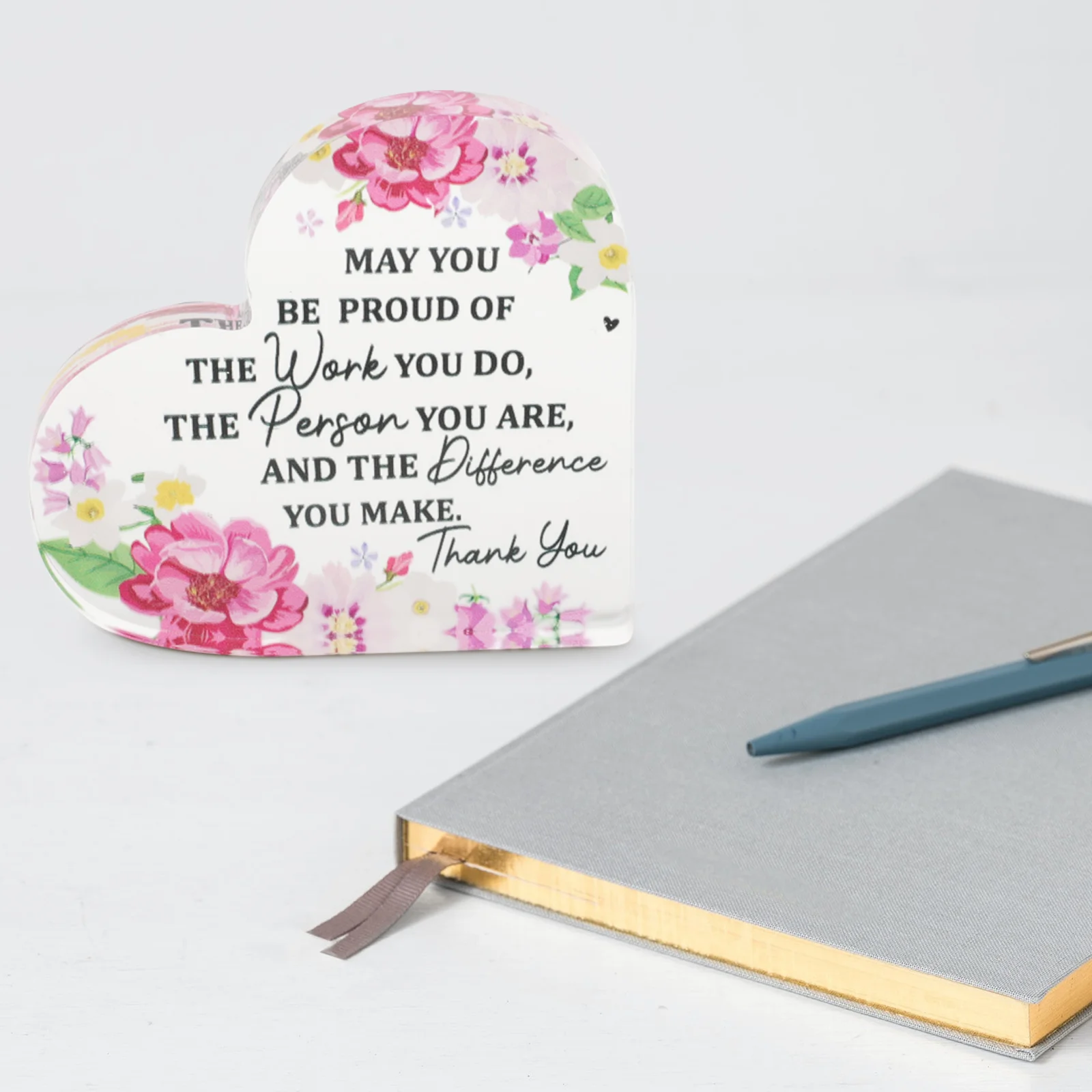 

Teacher Thanks Gift Decor Table Office Colleague Appreciation Flat You Clear Plaque