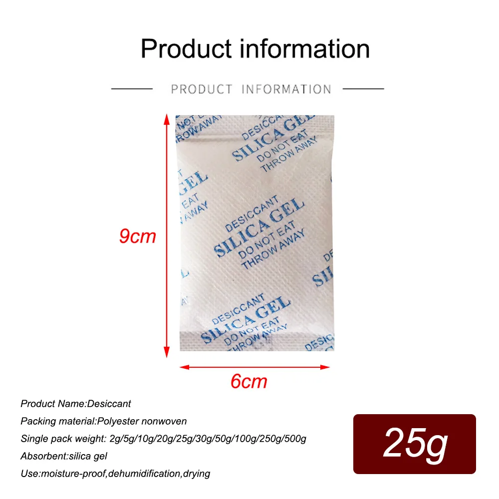 

Нетоксичный силикагель осушитель 5/10/20/25/30/50/100/200~500г