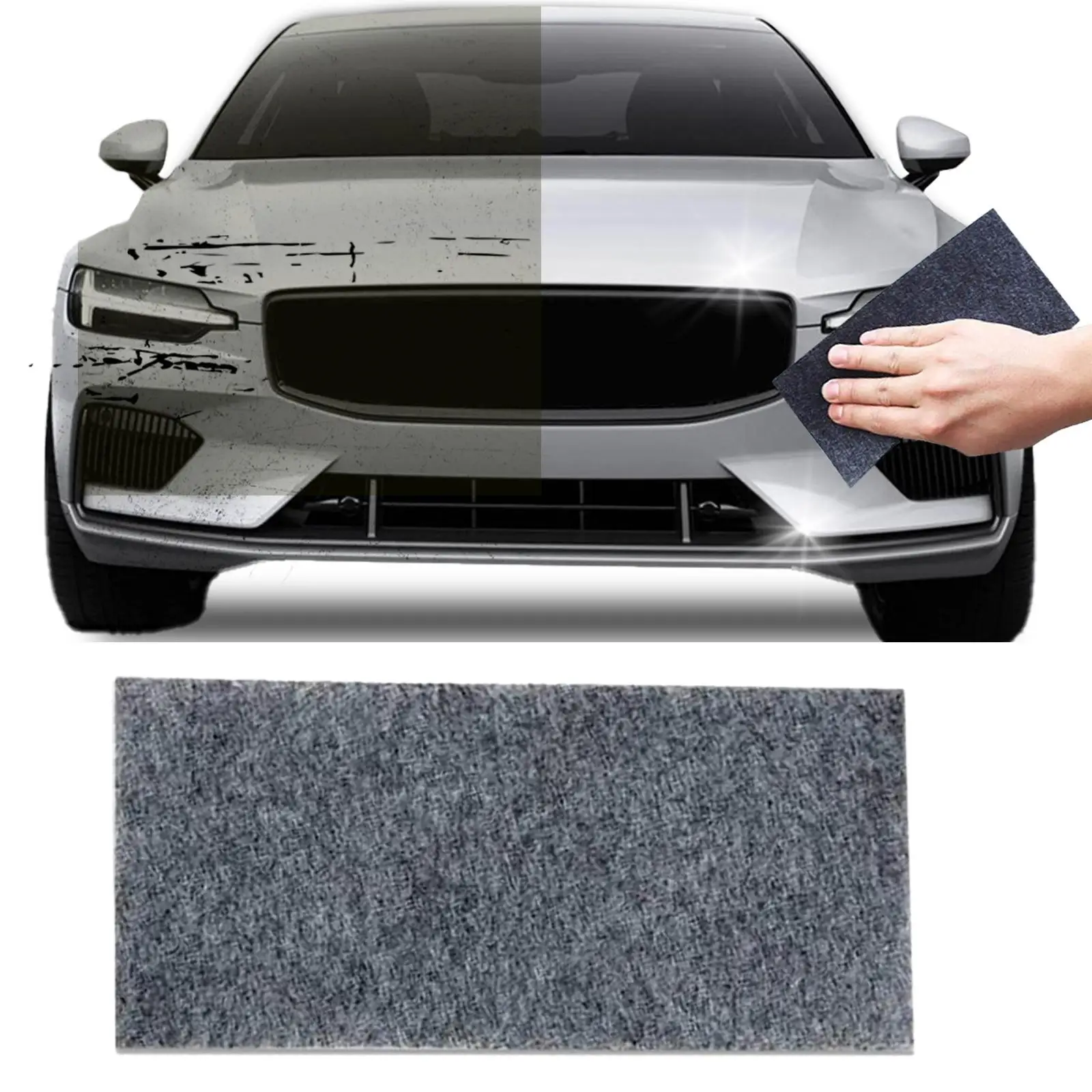 

Car Scratch Remover Cloth Polishing Repair Cloth Anti Scratch Nano Sparkle Cloth for Scratches Repair Paint Residues Wax