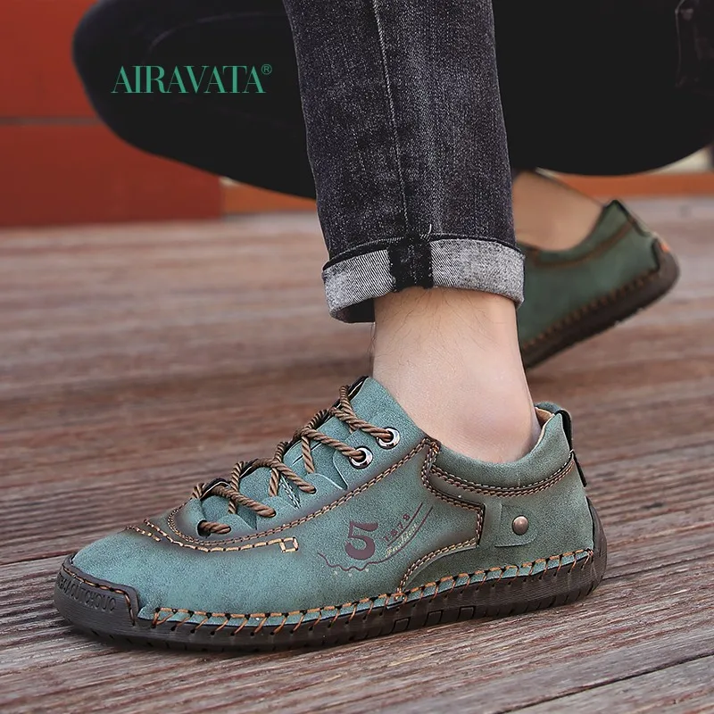 Fashion Men Casual Outdoor Walking Shoes Comfortable Lace Up Shoes Non-slip Flat Shoes Size 38-48