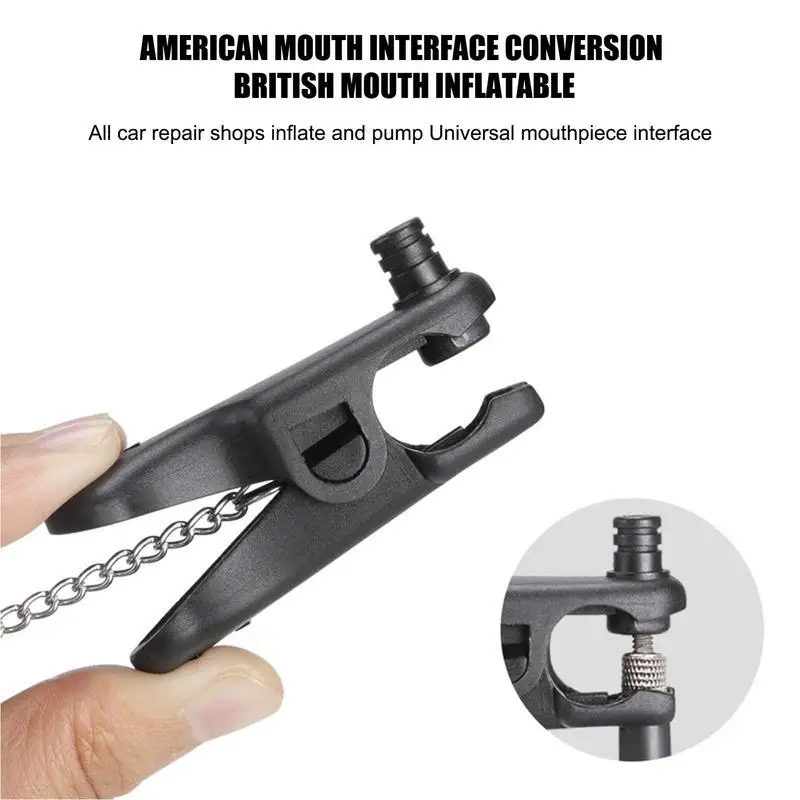 

Air Nozzle Head Pump Nozzle Clip American Nozzle Conversion British Nozzle Clip Chuck Valve Clip Connector Bicycles Accessories