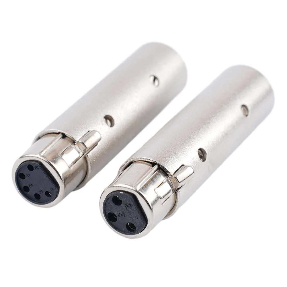 

3 Pin /XLR To 5 Pin /Converter 5 To 3 DMX Metal/ Cased Converter Audio Lighting /Adapter 73x18.5mm Audio Adapter Connector Part