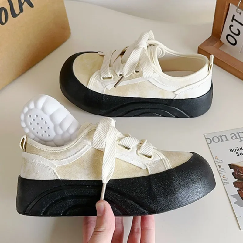 Винтажные туфли для хлеба женские Agan на толстой платформе белые кроссовки