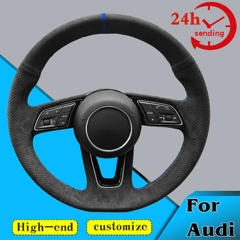 Чехол на руль автомобиля из алькантары заказ нескользящий чехол 100% подходит для