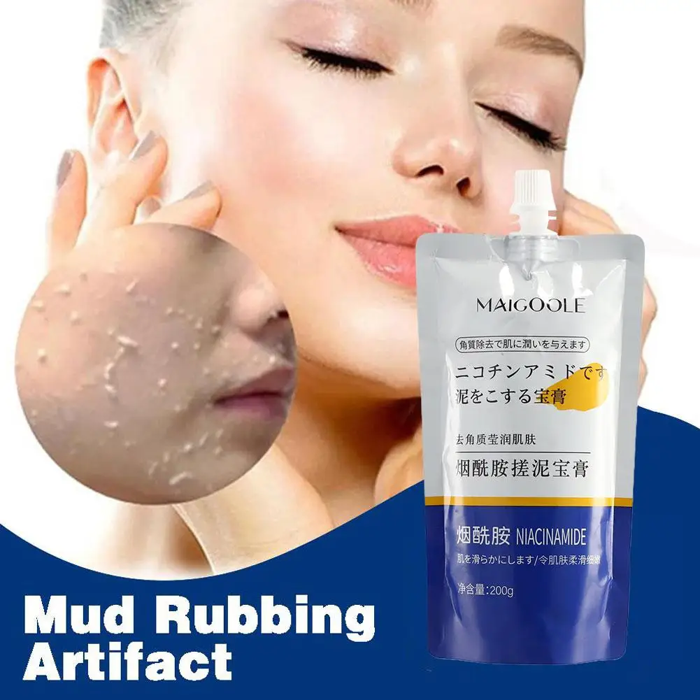 

200g Niacinamide Exfoliating Peeling Gel Facial Scrub Scrubs Cream Moisturizing body Skin Whitening Repair Beauty Nourishin M7H4