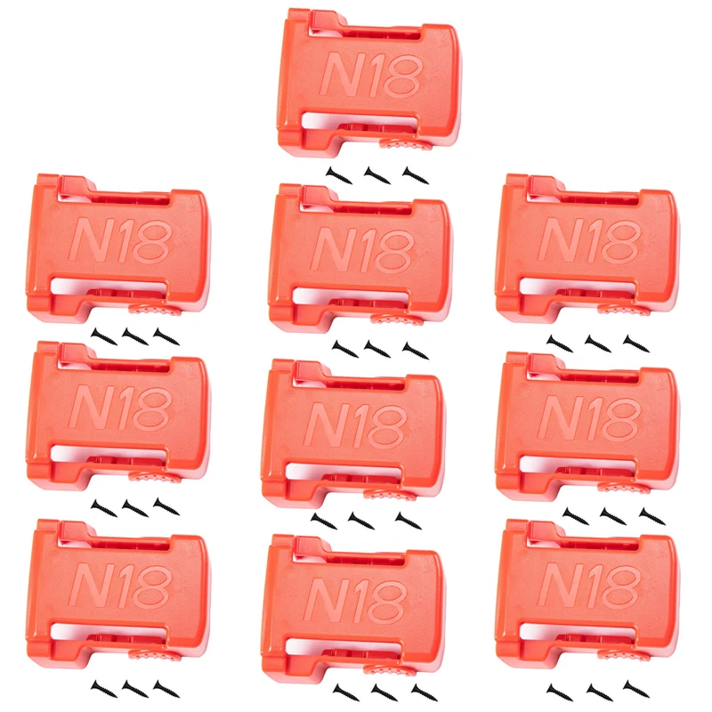 

10/5Pcs Battery Holder for Milwaukee Battery Mount Dock Holder Fit for M18 48-11-1850 18V Mount Holder Cover Dock Clip