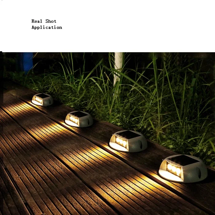 Фото Хит продаж: оптовая продажа светодиодных солнечных дорожных светильников (LED Solar Road Stud), водонепроницаемые, для освещения дорожек, подъездных путей, садов, парков, автомагистралей, улиц, светильники-шипы №1